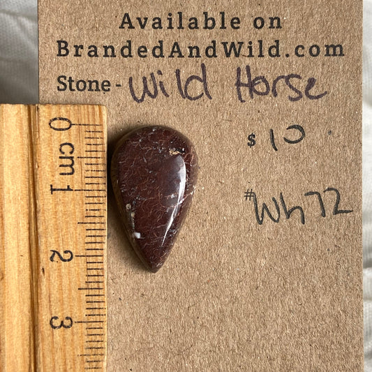 Wild Horse Cabochon - WH72 6DA69A00-97AE-44AF-B922-F98B6FE7947F Brandedandwild.com