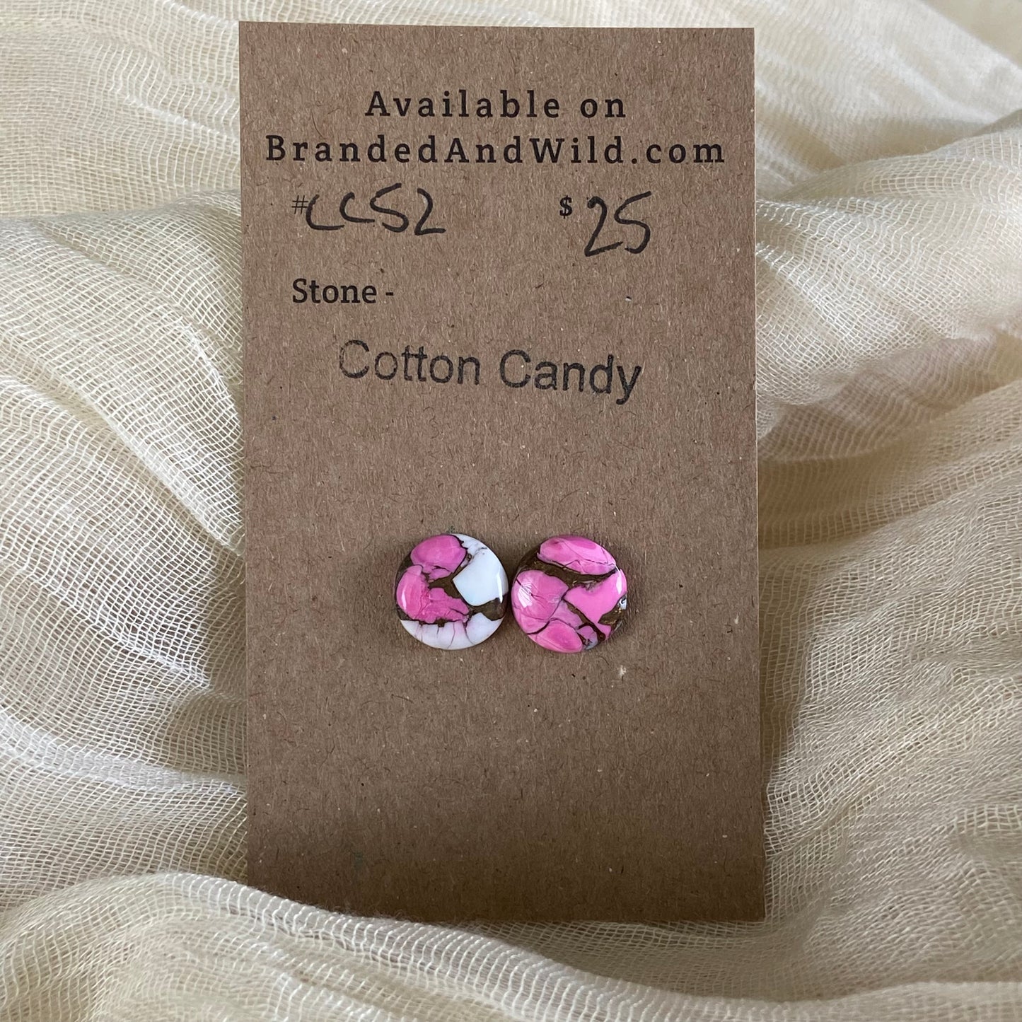 Cotton Candy Cabochon - CC52 6DB3B7B1-4F91-4AF1-BEFA-7B24F64B8D66 Brandedandwild.com
