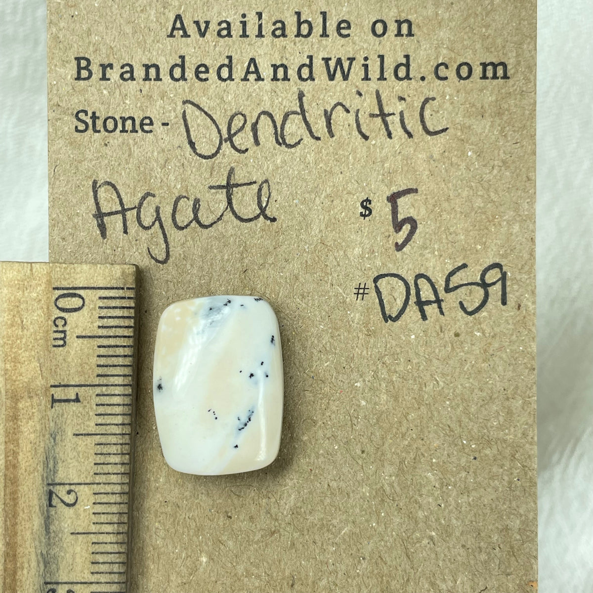 Dendritic Agate Cabochon - DA59 6DC5AB40-BC22-4A65-BCB8-478BC582BEFD Brandedandwild.com