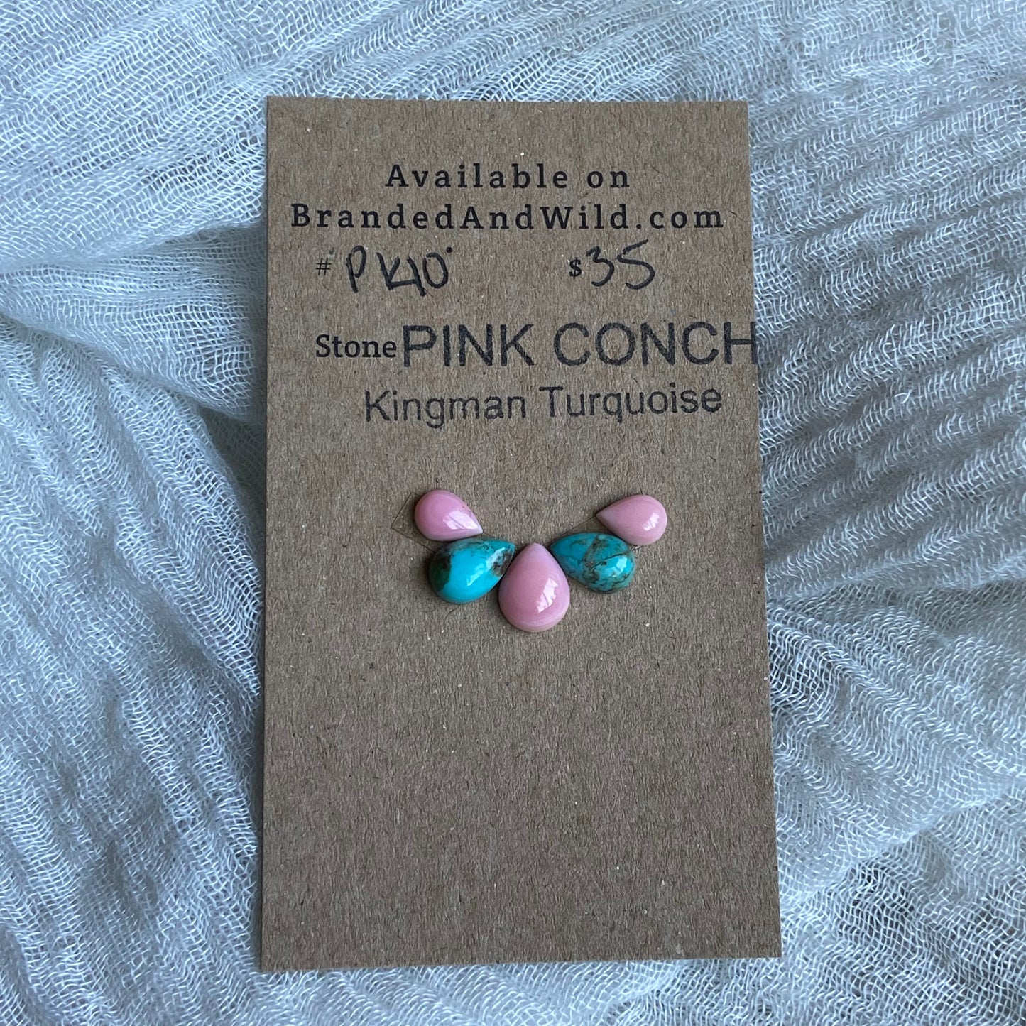 Pink Conch / Oyster Shell Cabochon - PK10
