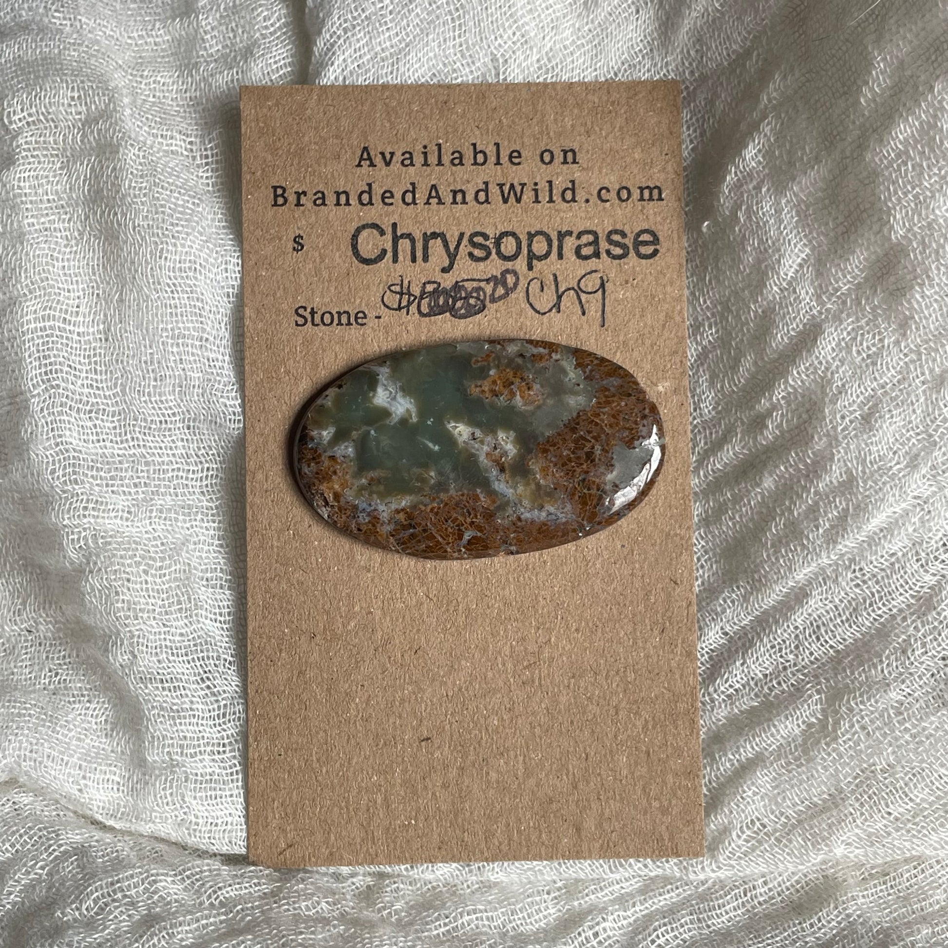 Chrysoprase Cabochon - Ch9 6E15DE27-70AC-4758-A842-B490324910BE Brandedandwild.com