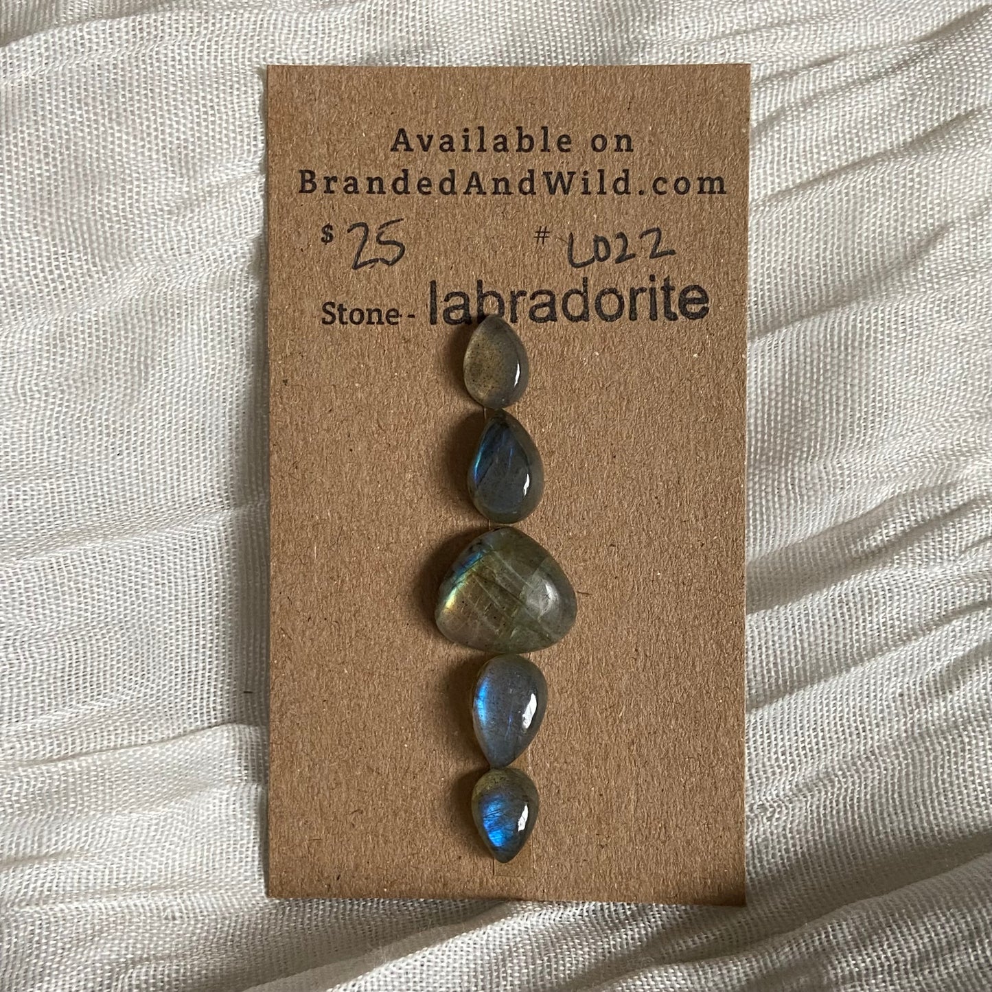Labradorite Cabochon - L022 6E2FC9CE-58F5-4DDB-B736-DBD5E3E24878 Brandedandwild.com