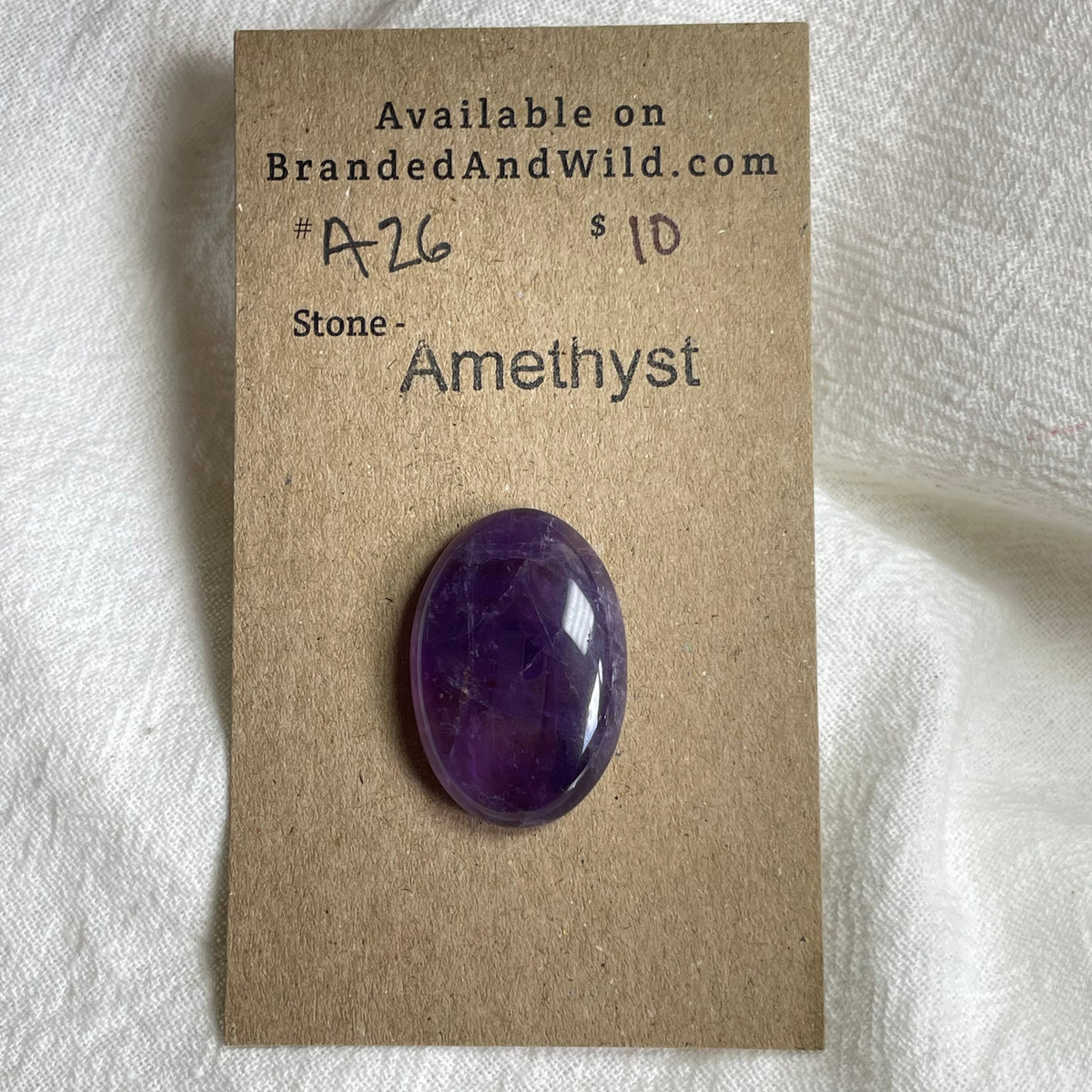 Amethyst Cabochon - A26 6E4D0AFB-BB66-48E5-9C5C-2EA78C000A21 Brandedandwild.com