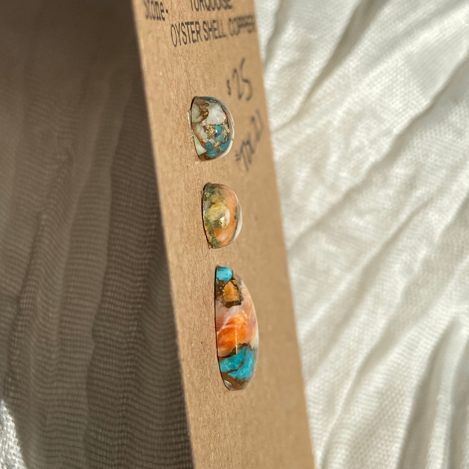Turquoise, Oystershell, Copper Cabochon - TOC21 6E7FFA40-C17A-4D42-8E68-A4F7BEB72765 Brandedandwild.com