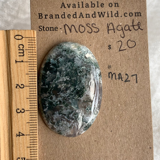 Moss Agate Cabochon - MA27