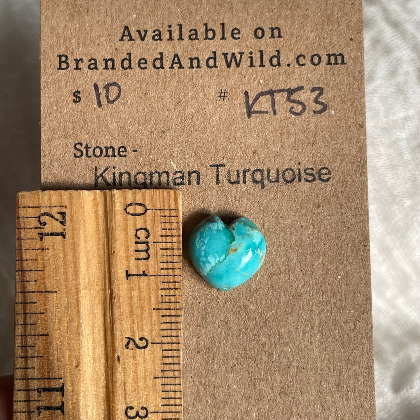Kingman Turquoise Cabochon - KT53 6E8D720E-3372-4294-92A2-F021FDC80DA3 Brandedandwild.com