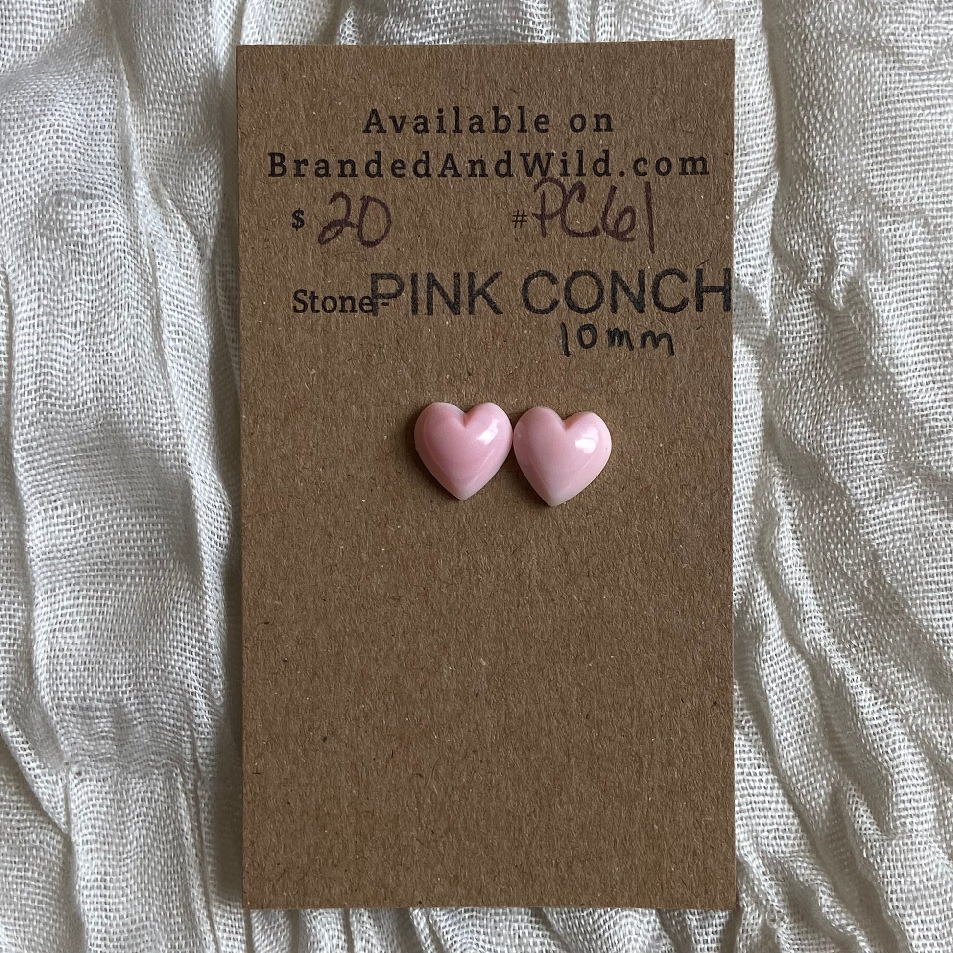 Pink Conch Cabochon - PC61 6E8FFD92-CD13-4456-A523-520367B65E77 Brandedandwild.com