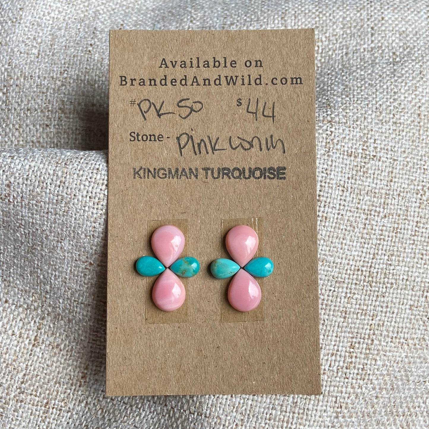Pink Conch / Kingman Cabochon - PK50