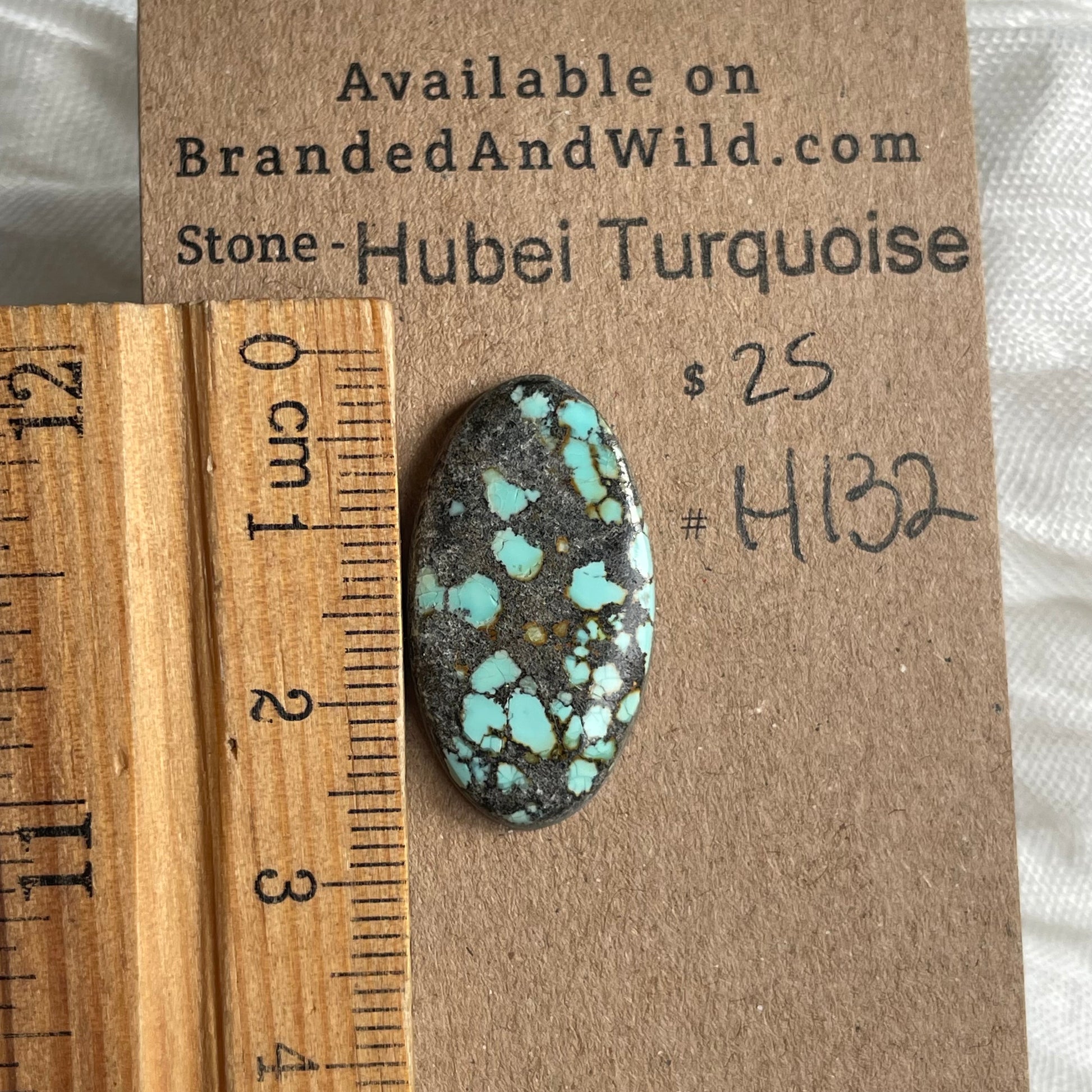 Hubei Turquoise Cabochon - H132 6EADF0E6-710F-4DBF-98E2-619EEC414104 Brandedandwild.com