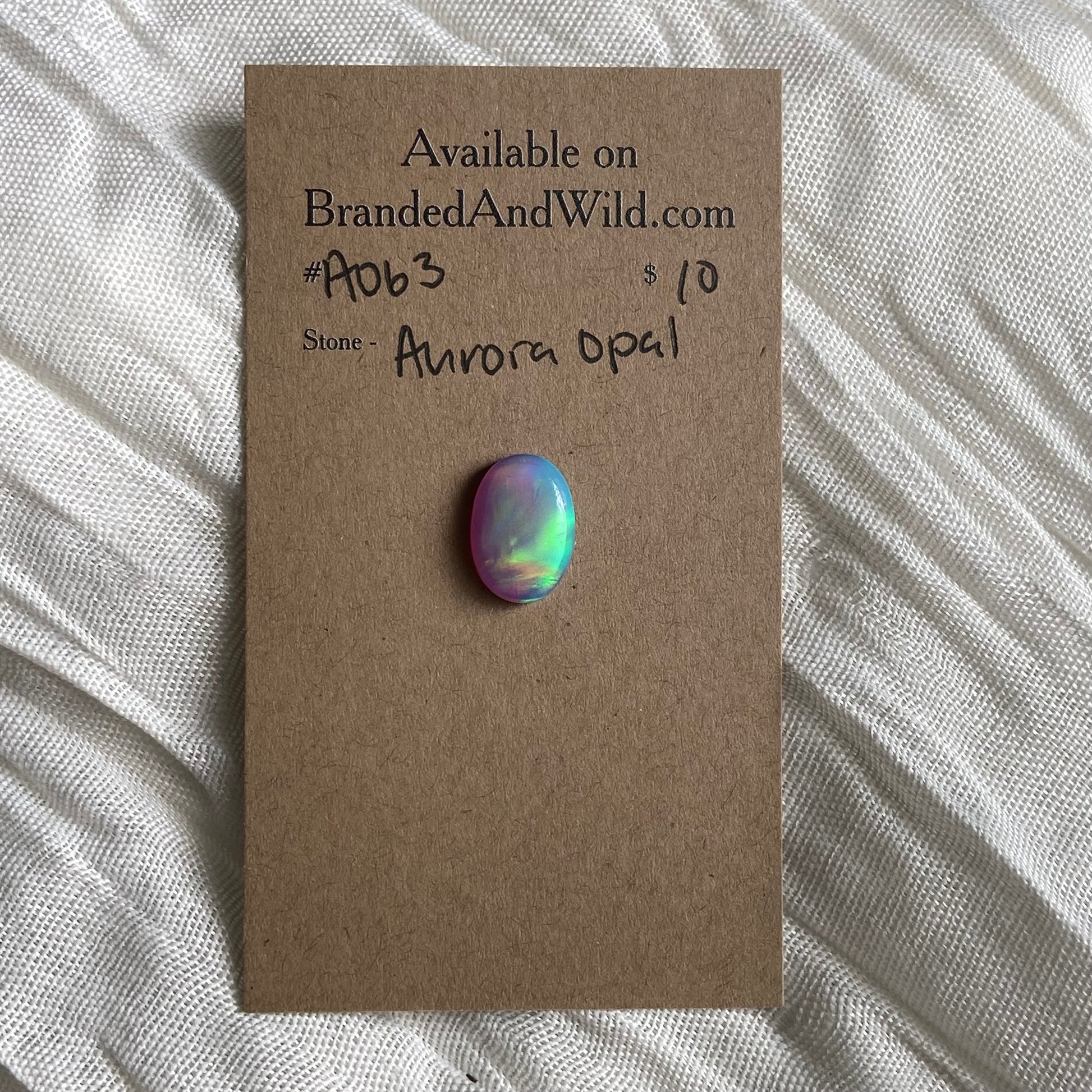 Aurora Opal Cabochon - A063 6EC0C7C4-A7C3-4976-822C-F403F60EABC7 Brandedandwild.com
