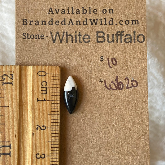 White Buffalo Cabochon - WB20