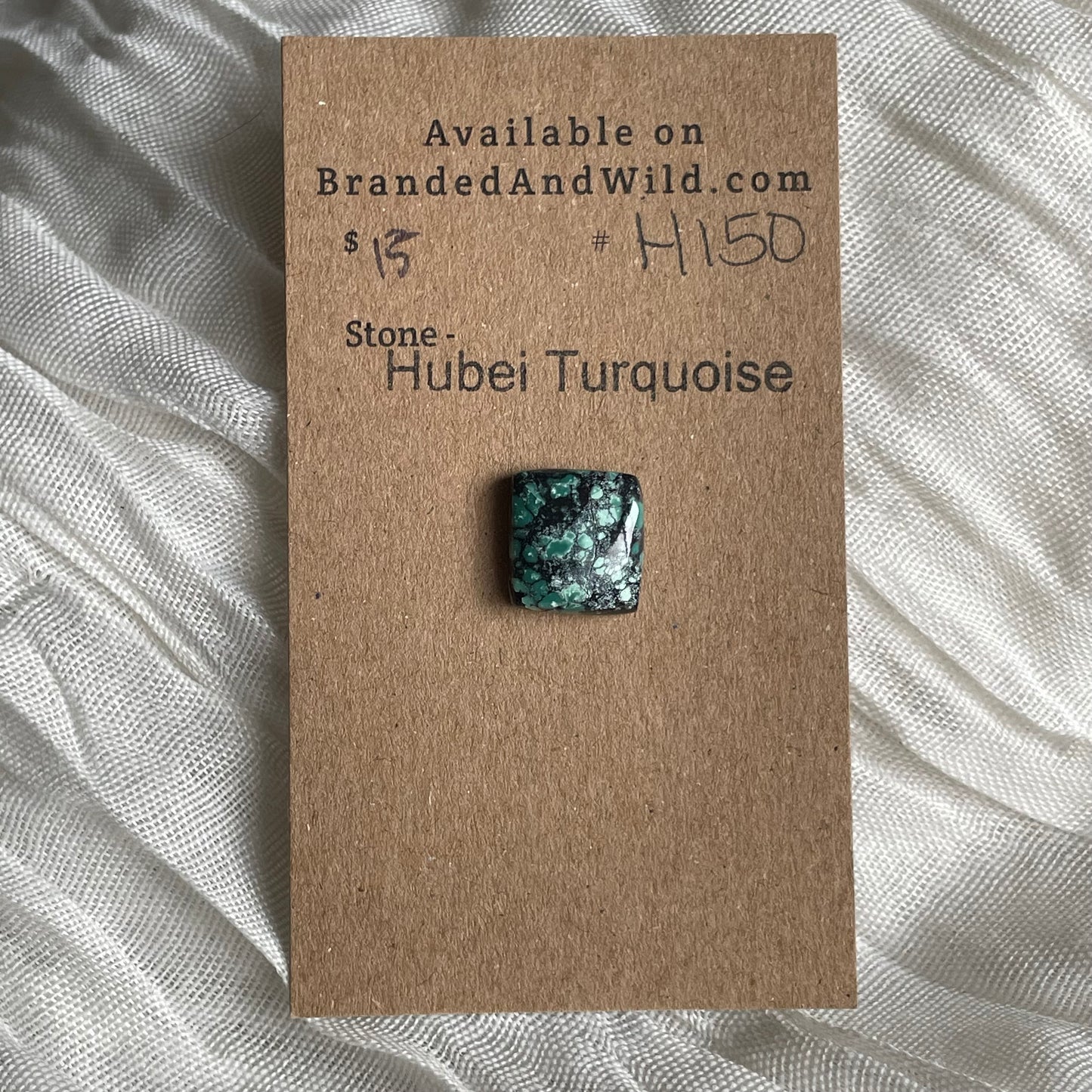 Hubei Turquoise Cabochon - H150 6EE84EE0-EC18-499B-BE37-1A5574628939 Brandedandwild.com