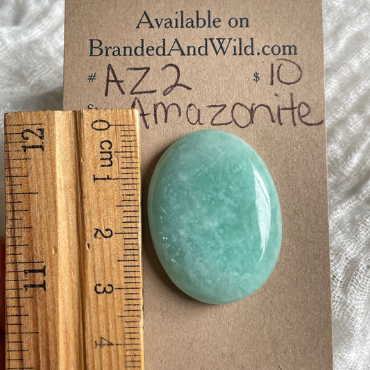 Amazonite Cabochon - AZ2 6F07E1C3-2980-4484-A7AE-6E54A5AC38C6 Brandedandwild.com