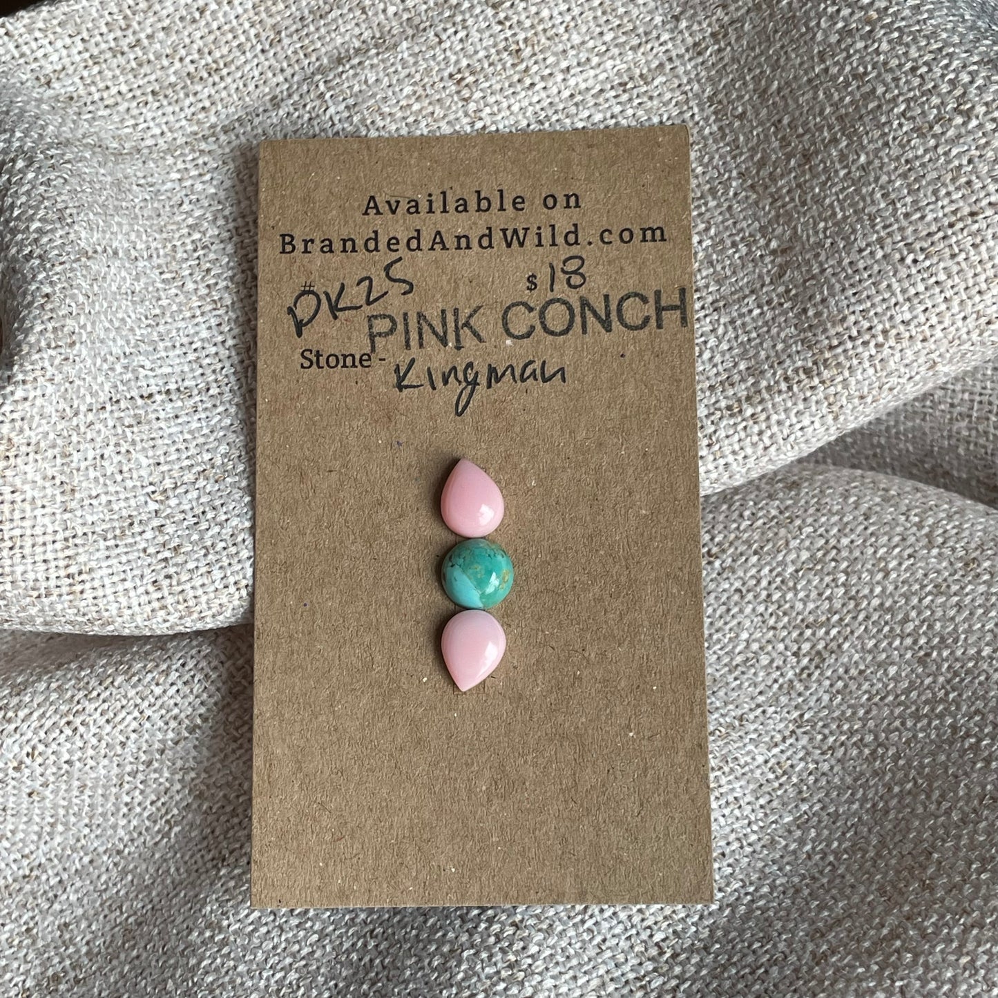 Pink Conch / Kingman Cabochon - PK25