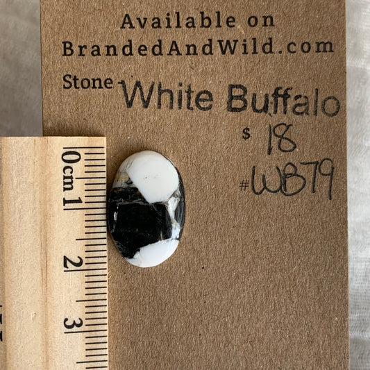 White Buffalo Cabochon - WB79