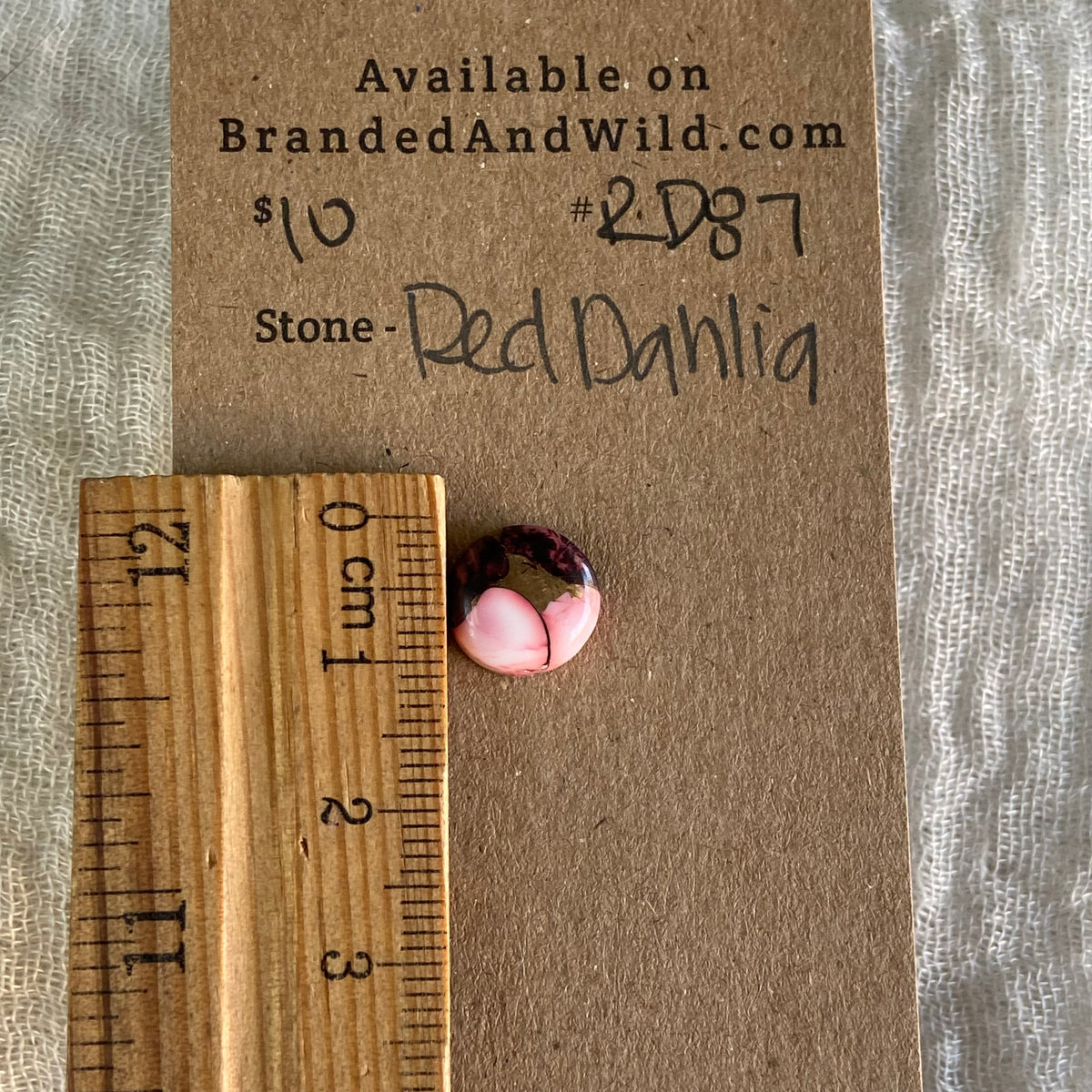 Red Dahlia Cabochon - RD87