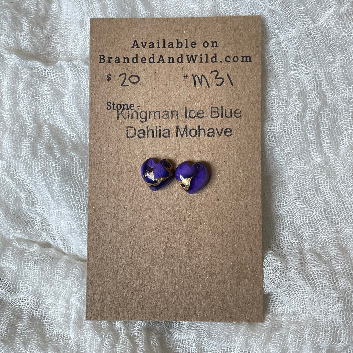 Ice Blue Dahlia Cabochon - KID31 6F5B28C7-41E7-4B9D-A01F-A7BE52028942 Brandedandwild.com