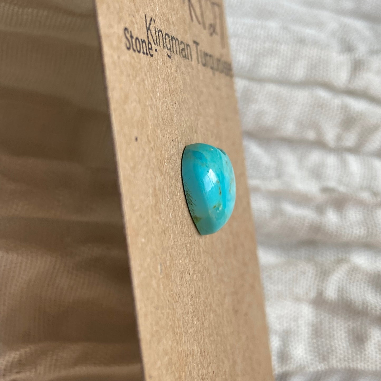 Kingman Turquoise Cabochon - KT27 6F5EDEE6-E472-40D4-BC12-DDDF6510D9E4 Brandedandwild.com