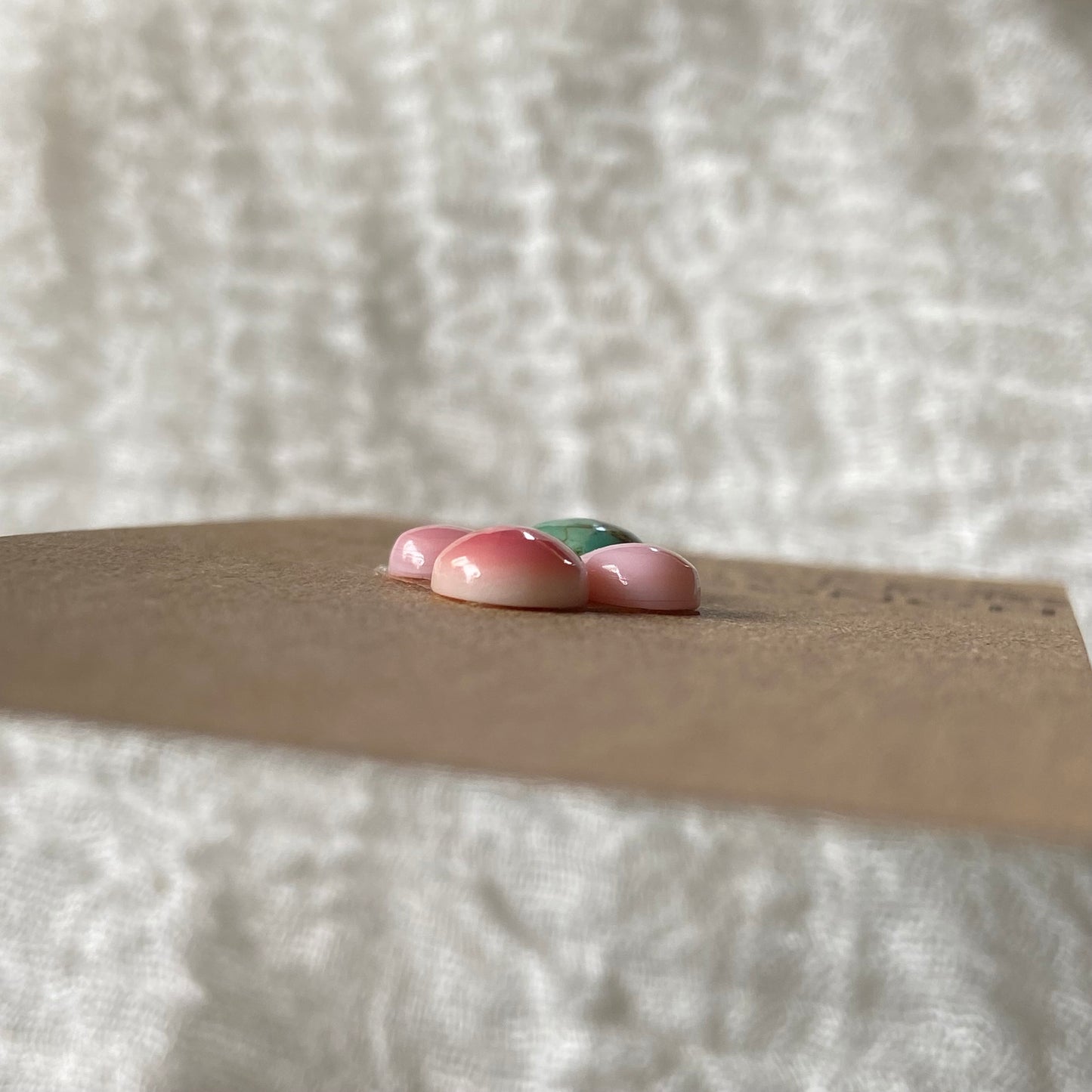 Pink Conch / Kingman Turquoise Cabochon - PT20