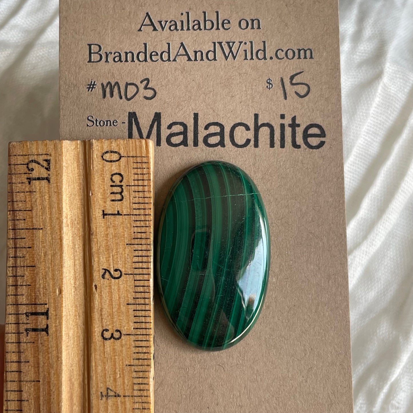 Malachite Cabochon - M03 6F99E5F3-0F52-4CB1-99BA-D8412DB870E9 Brandedandwild.com