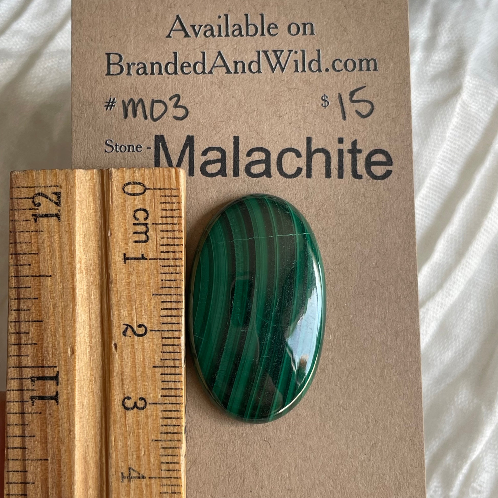 Malachite Cabochon - M03 6F99E5F3-0F52-4CB1-99BA-D8412DB870E9 Brandedandwild.com