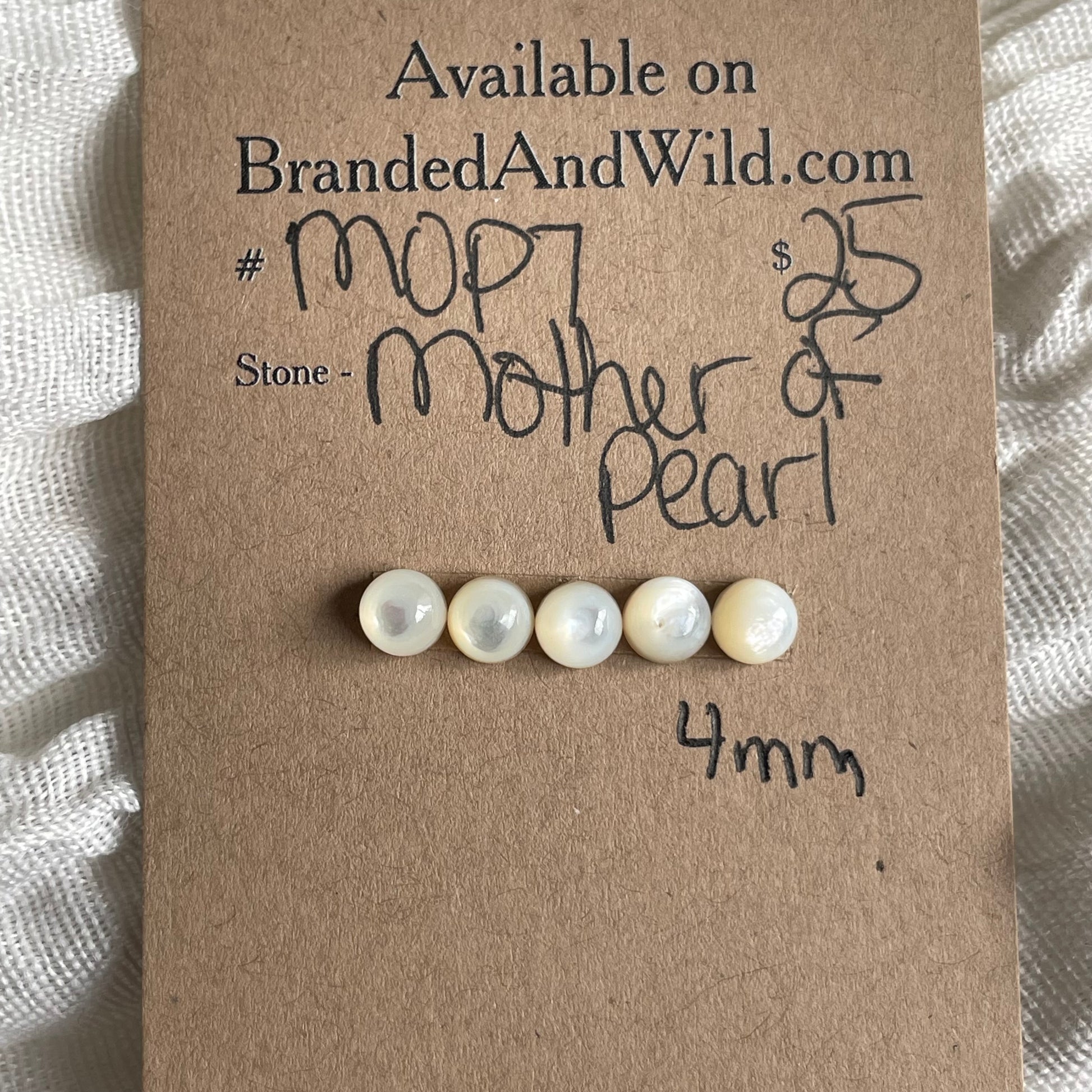 Mother of Pearl Cabochon - MOP7 6FA2F46A-F991-41E5-8451-650A3307FBBA Brandedandwild.com