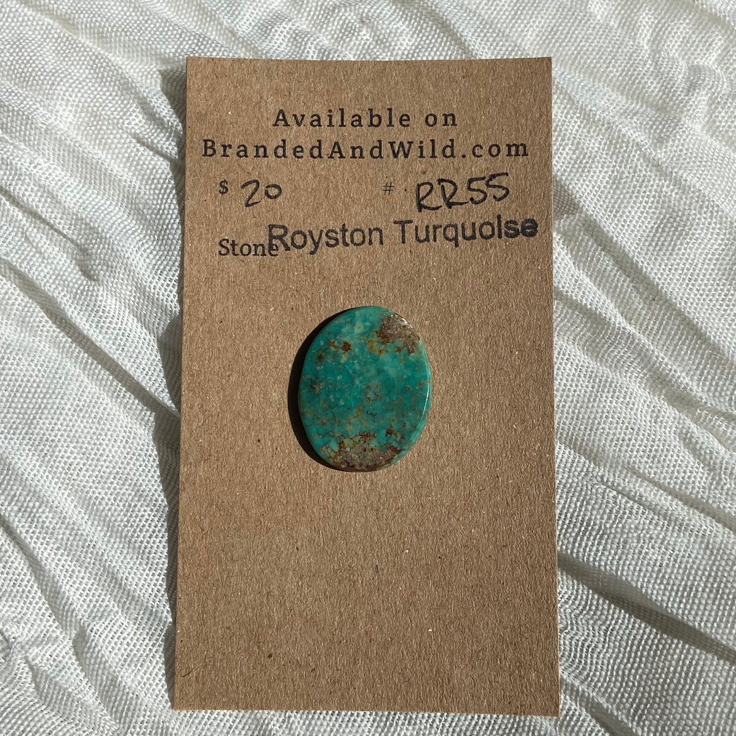 Royston Ribbon Turquoise Cabochon RR55 6FD271F4-322A-44F1-A5AF-85C0083840E4 Brandedandwild.com