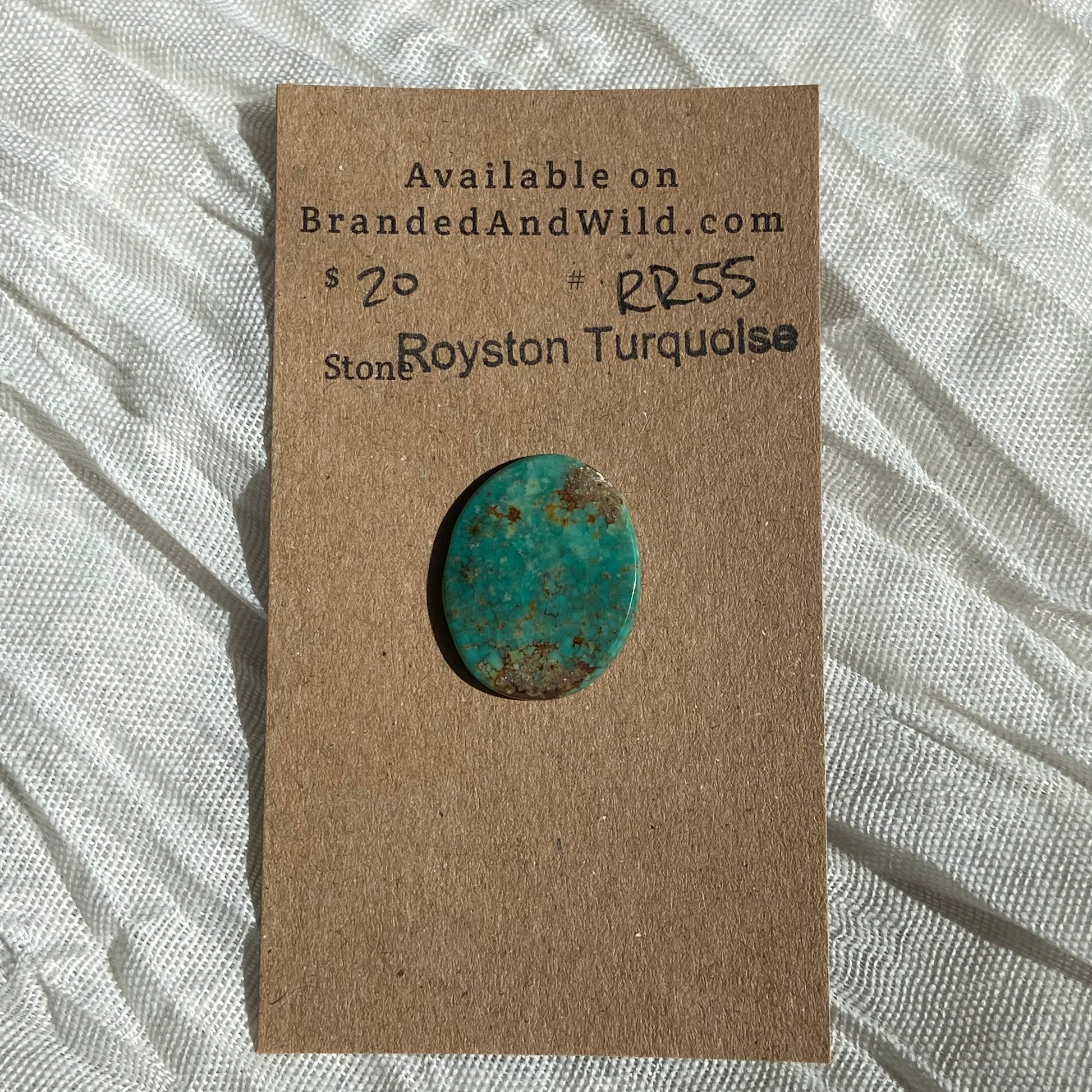 Royston Ribbon Turquoise Cabochon RR55 6FD271F4-322A-44F1-A5AF-85C0083840E4 Brandedandwild.com