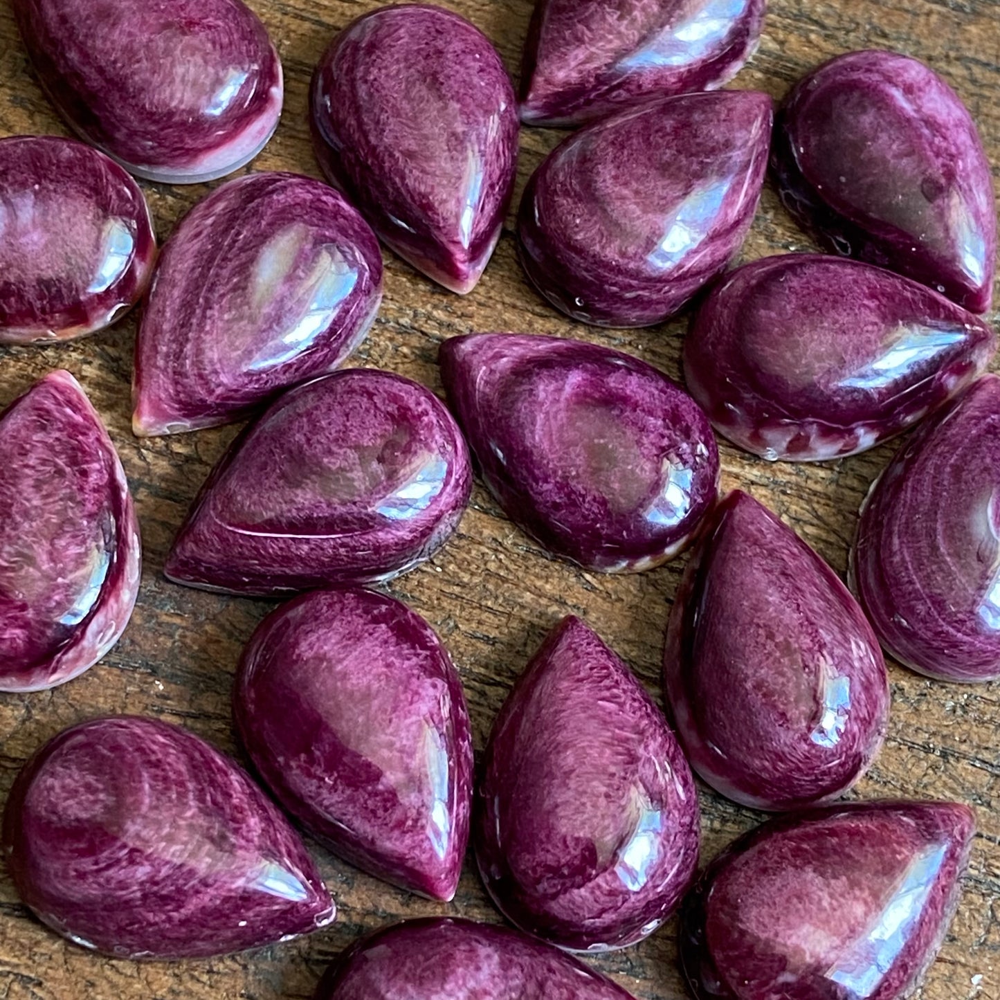 Purple Oyster Shell 7x15mm