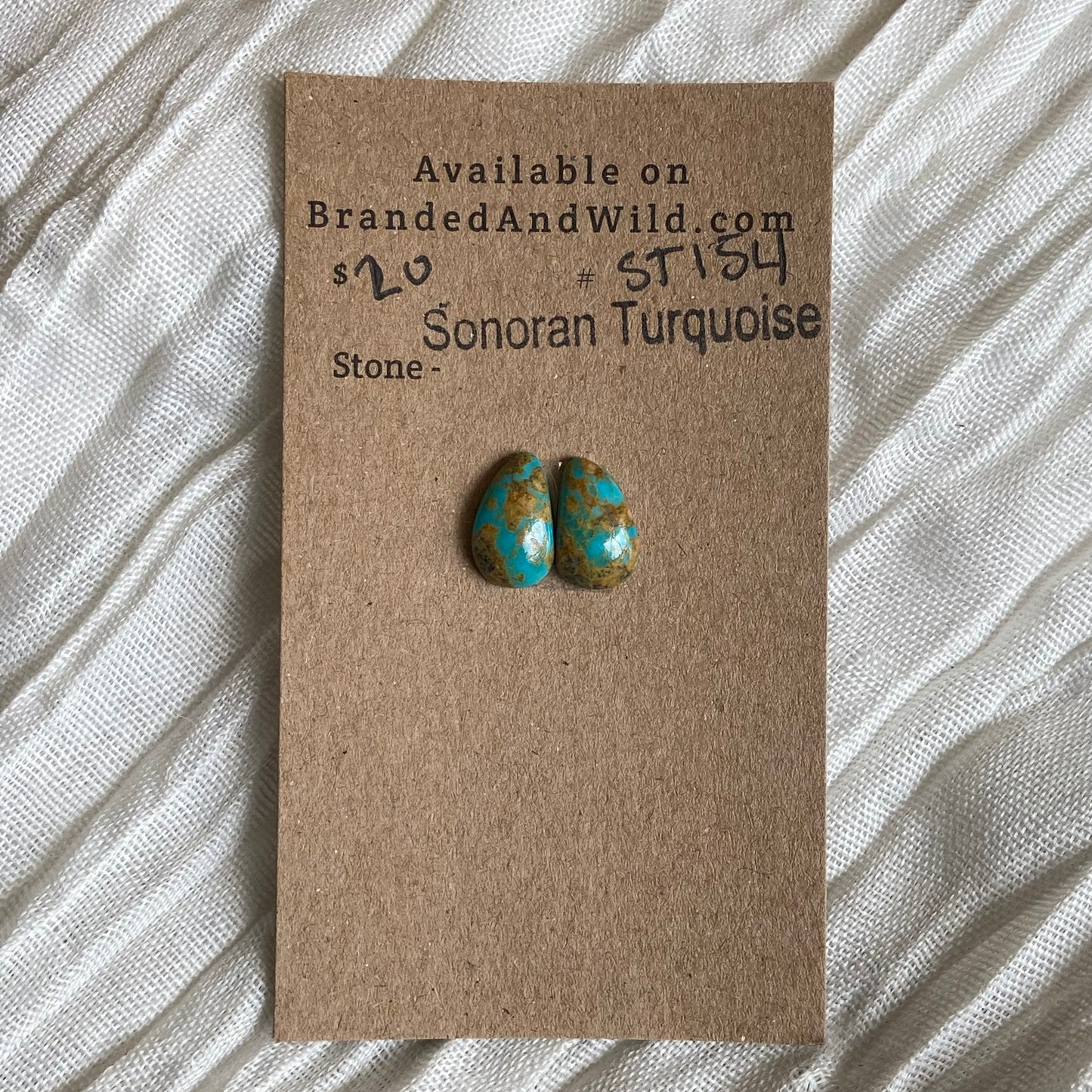Sonoran Turquoise Cabochon - ST154 7023FB58-0D46-4C47-8300-8AF51C7E00F4 Brandedandwild.com