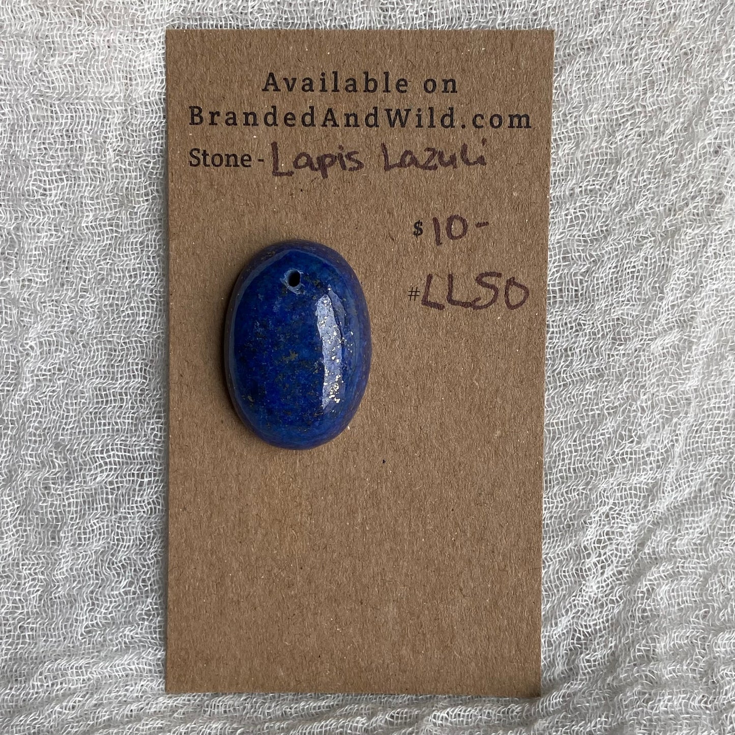Lapis Lazuli Cabochon -Drilled- LL50