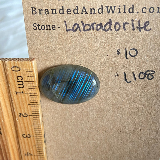 Labradorite Cabochon - L108 702F4E53-E692-4575-8B60-CC4530B7B974 Brandedandwild.com