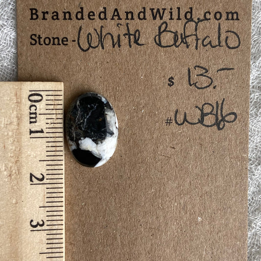 White Buffalo Cabochon - WB16