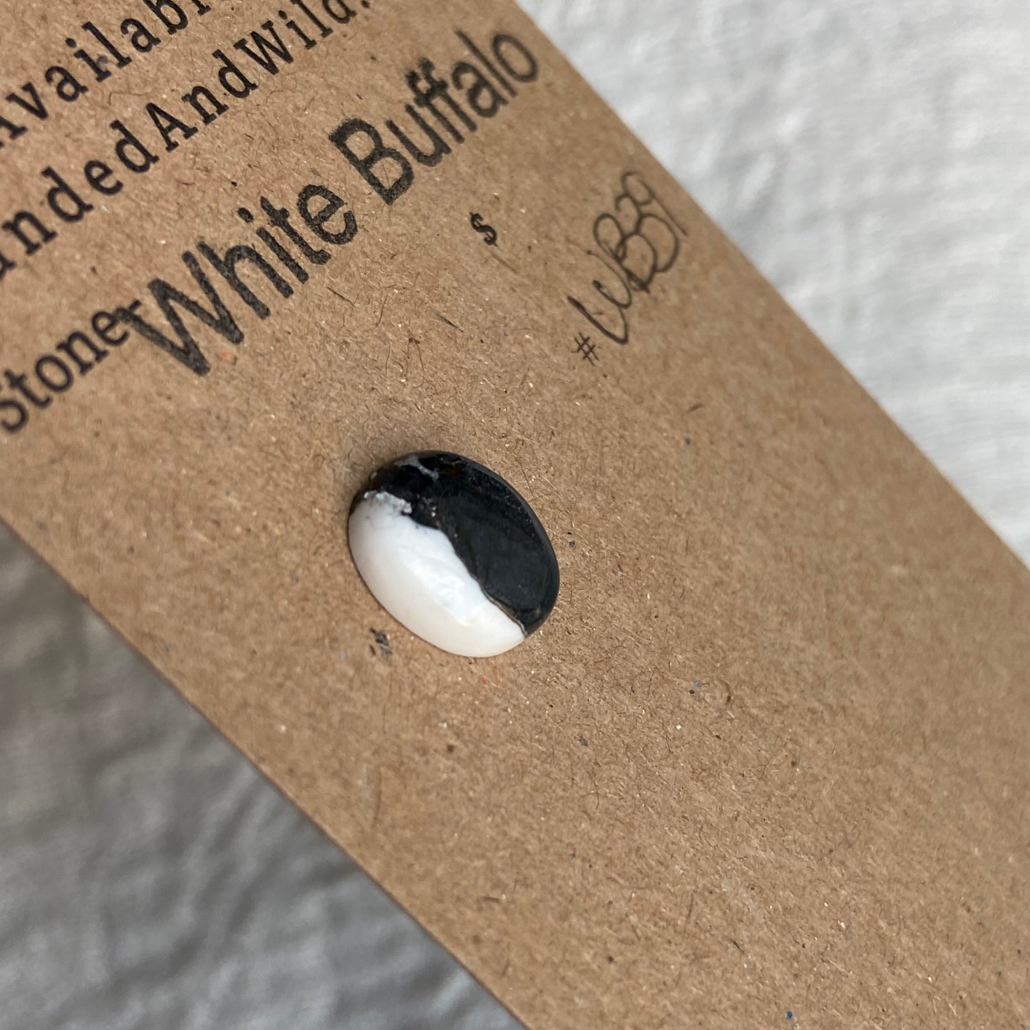 White Buffalo Cabochon - WB39