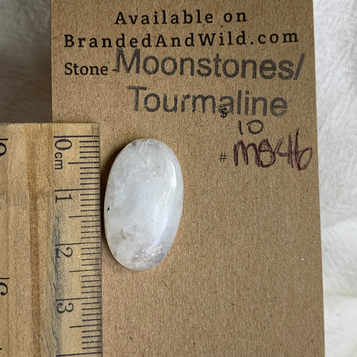 Moonstone Cabochon - MS46 7093E100-8530-446C-8038-63D8F75BE418 Brandedandwild.com