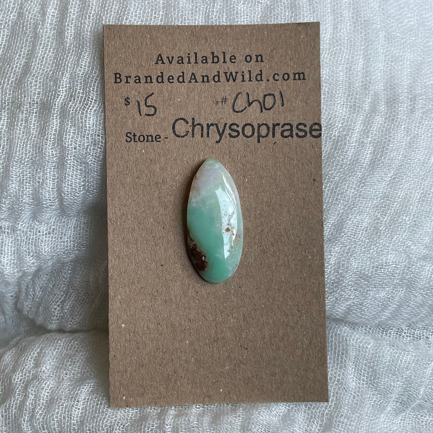 Chrysoprase Cabochon - Ch01
