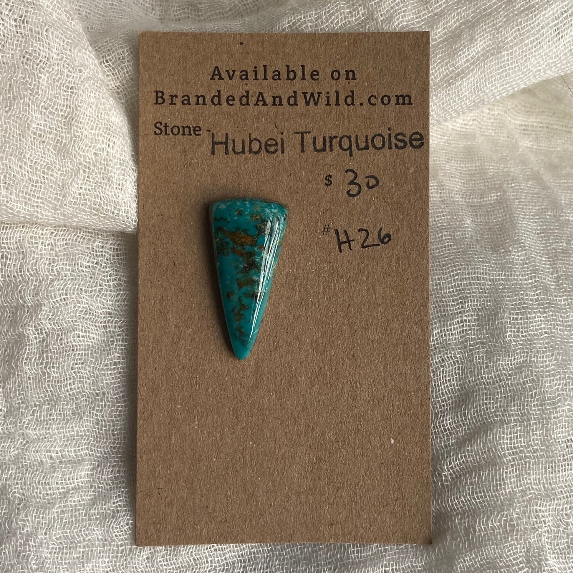 Hubei Turquoise Cabochon - H26 70AB7C32-0563-47D1-9E25-B31E0E2363E0 Brandedandwild.com