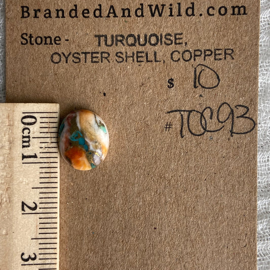 Turquoise, Oyster Shell, Copper - TOC93