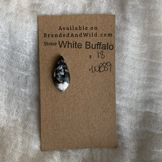 White Buffalo Cabochon - WB89