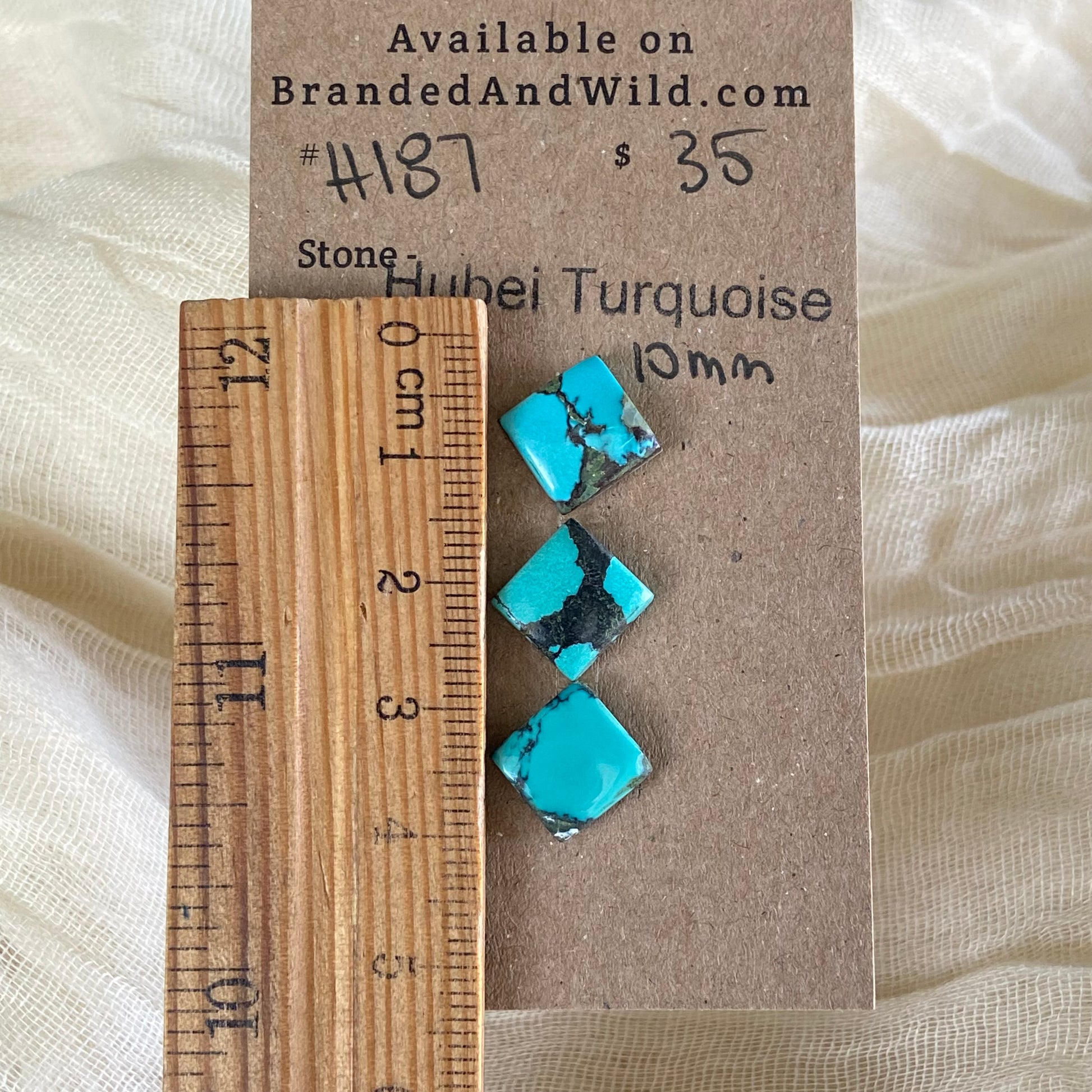 Hubei Turquoise Cabochon - H187 710D0444-2A1B-40A7-92A9-F10A271DAB21 Brandedandwild.com