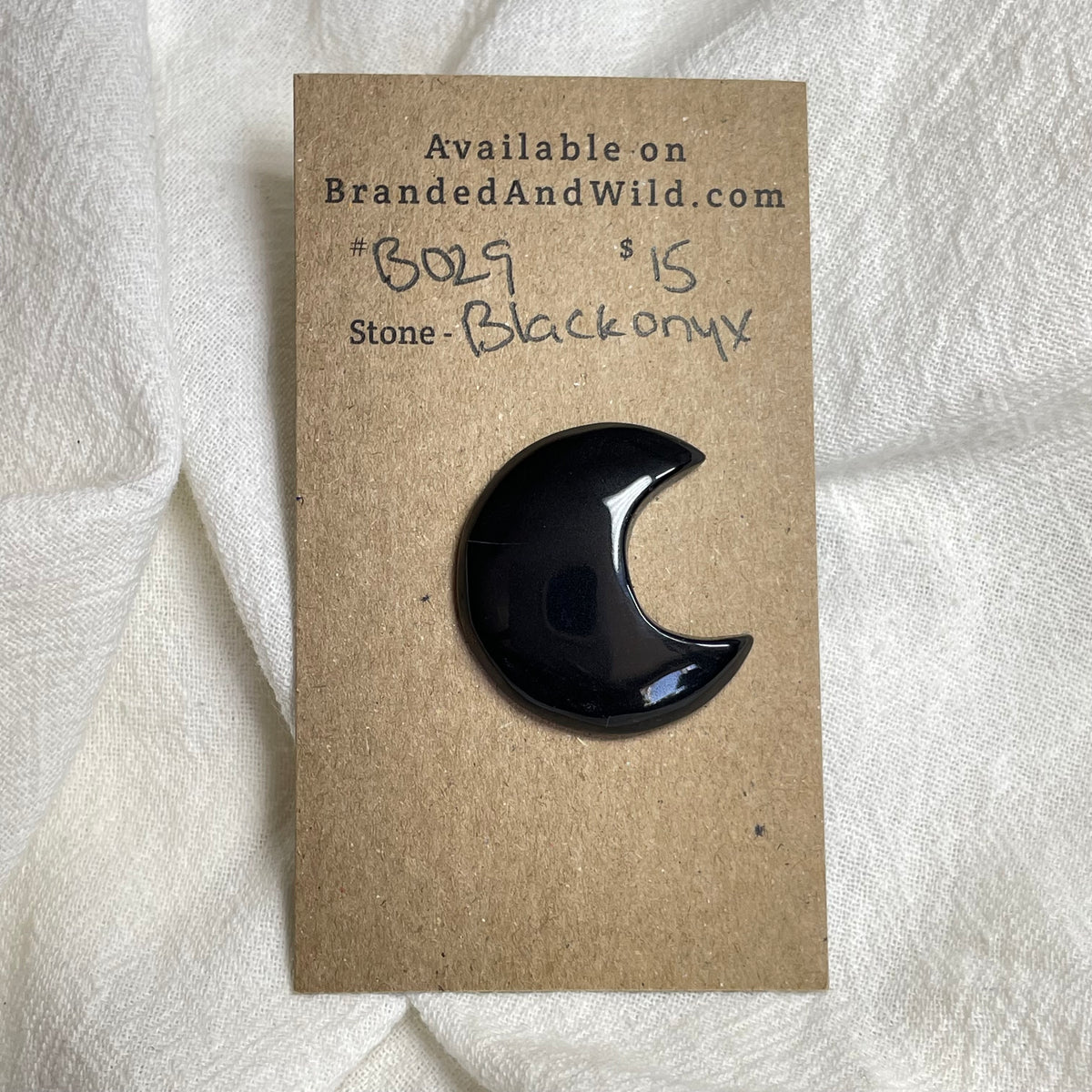 Black Onyx - Cabochon - B029 7117788E-8320-47BF-93D9-266CB0194D20 Brandedandwild.com
