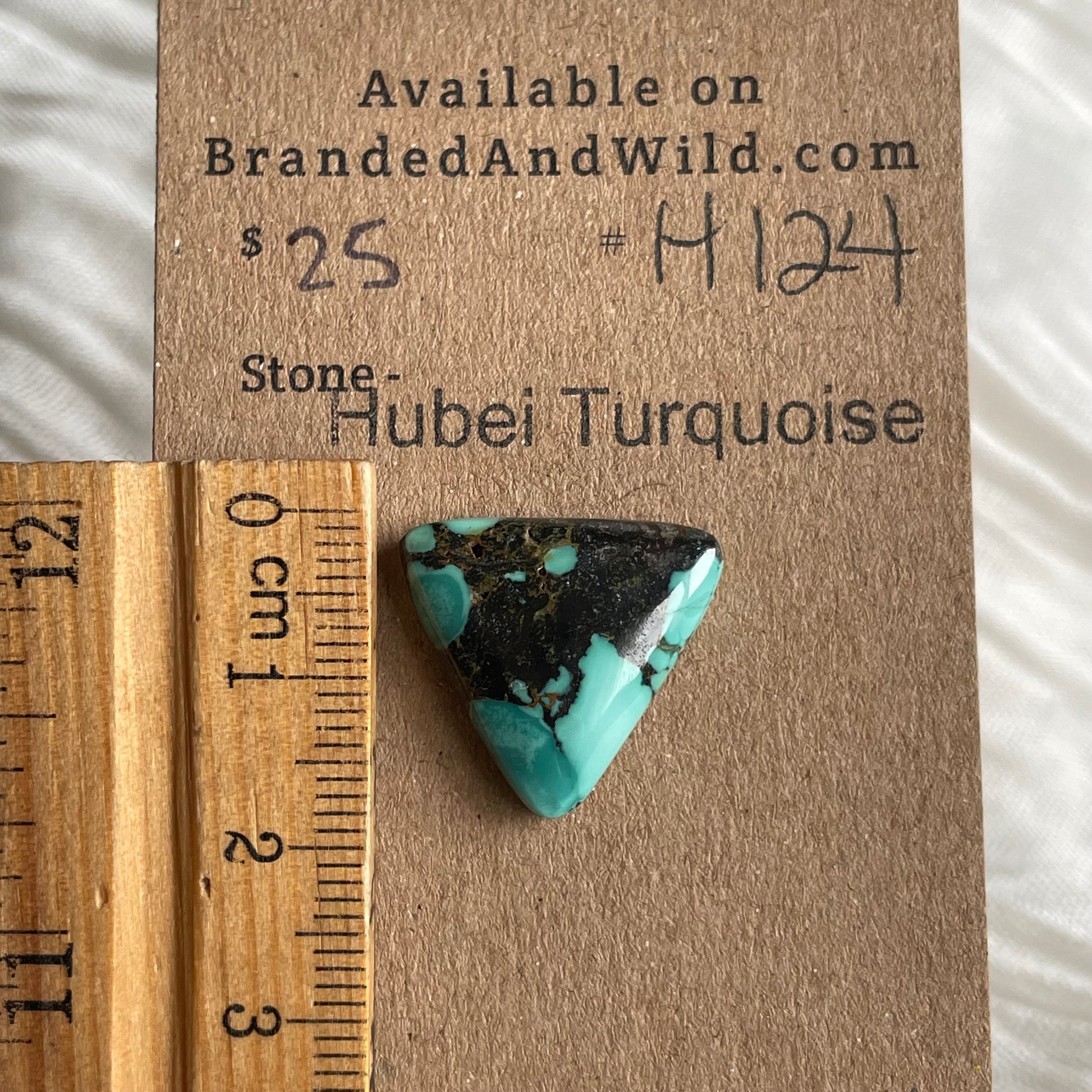Hubei Turquoise Cabochon - H124 713F79D5-1895-4F1D-8A0A-5734AC98EF80 Brandedandwild.com