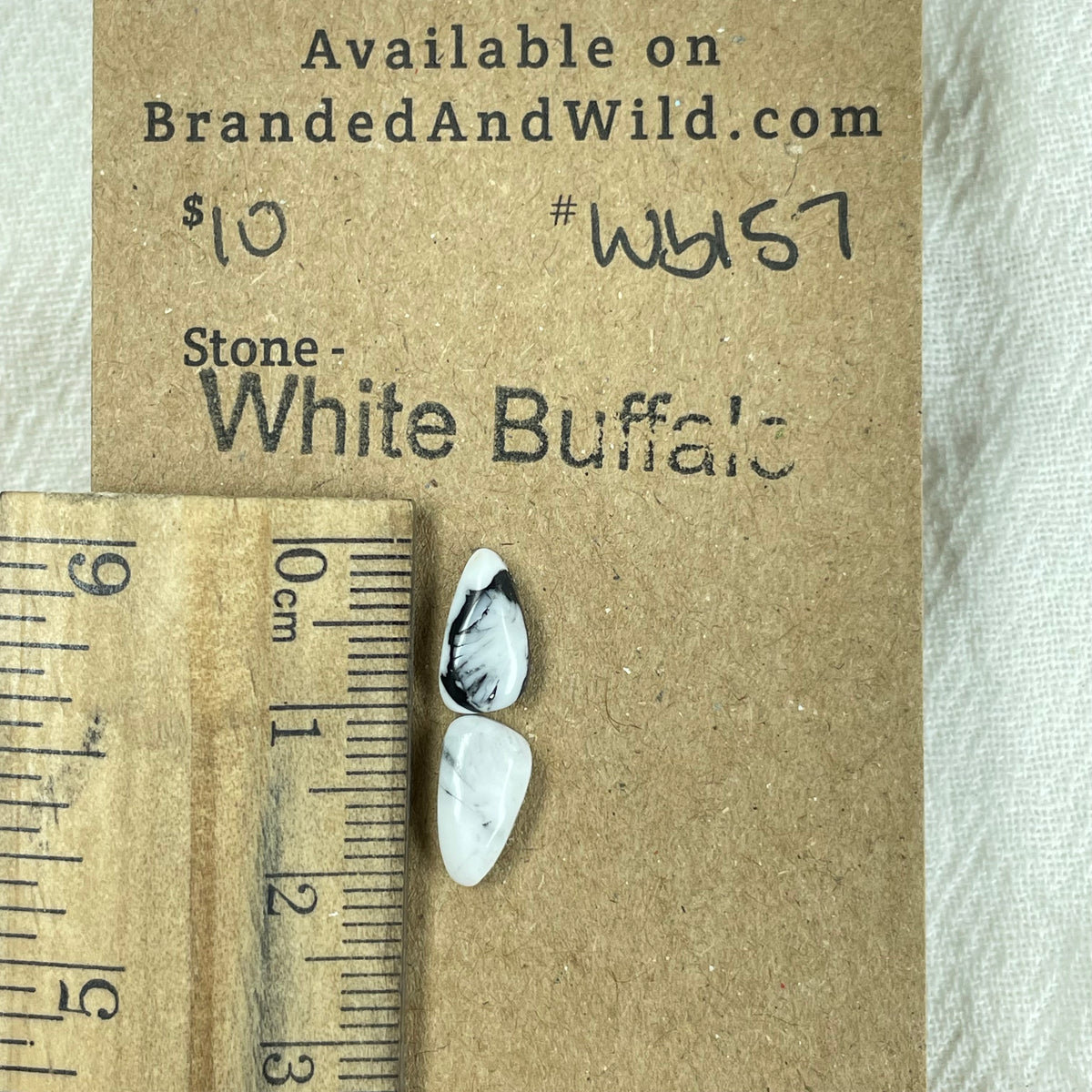 White Buffalo Cabochon - WB157 715414E3-4BE5-4101-B051-CD2630DB71DC Brandedandwild.com