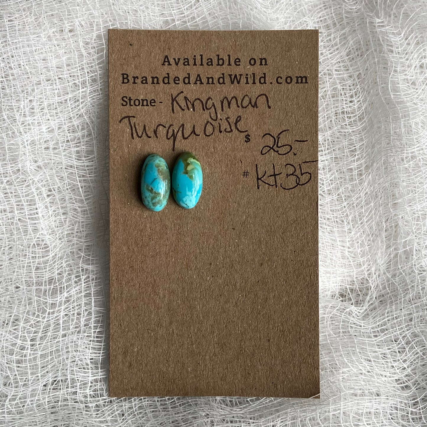 Kingman Turquoise (composite) Cabochon - KT35