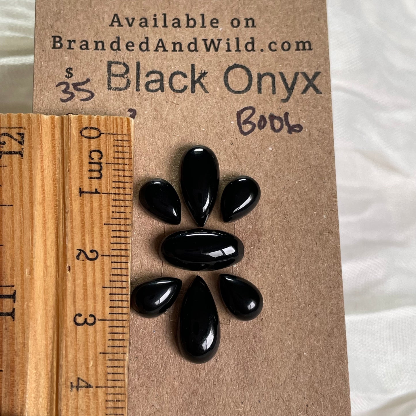 Black Onyx - Cabochon - B006 716864E7-2A53-4C88-9C49-59DB211C2F11 Brandedandwild.com