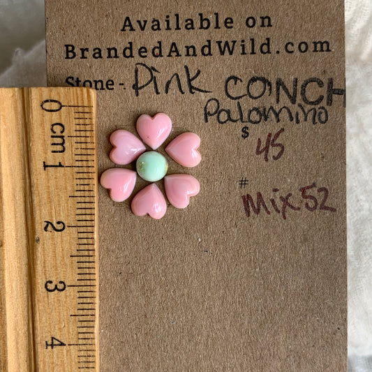 Palomino / Pink Conch Cabochon - Mix52