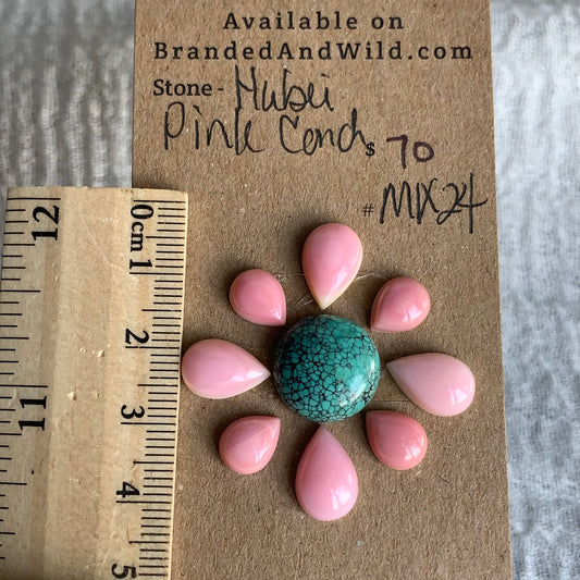 Hubei / Pink Conch Cabochon - Mix24