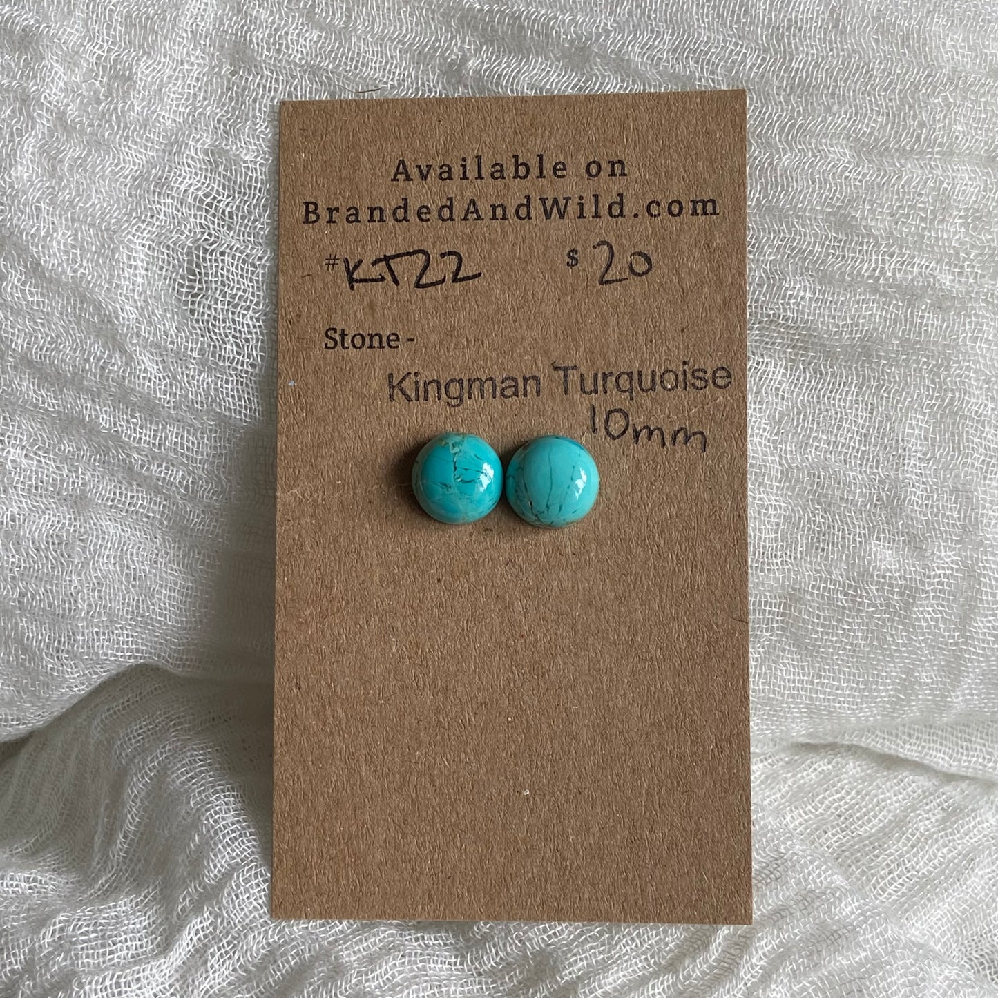Kingman Turquoise Cabochon - KT22 71A619D2-094C-49CC-8D2E-1E6001D2594A Brandedandwild.com