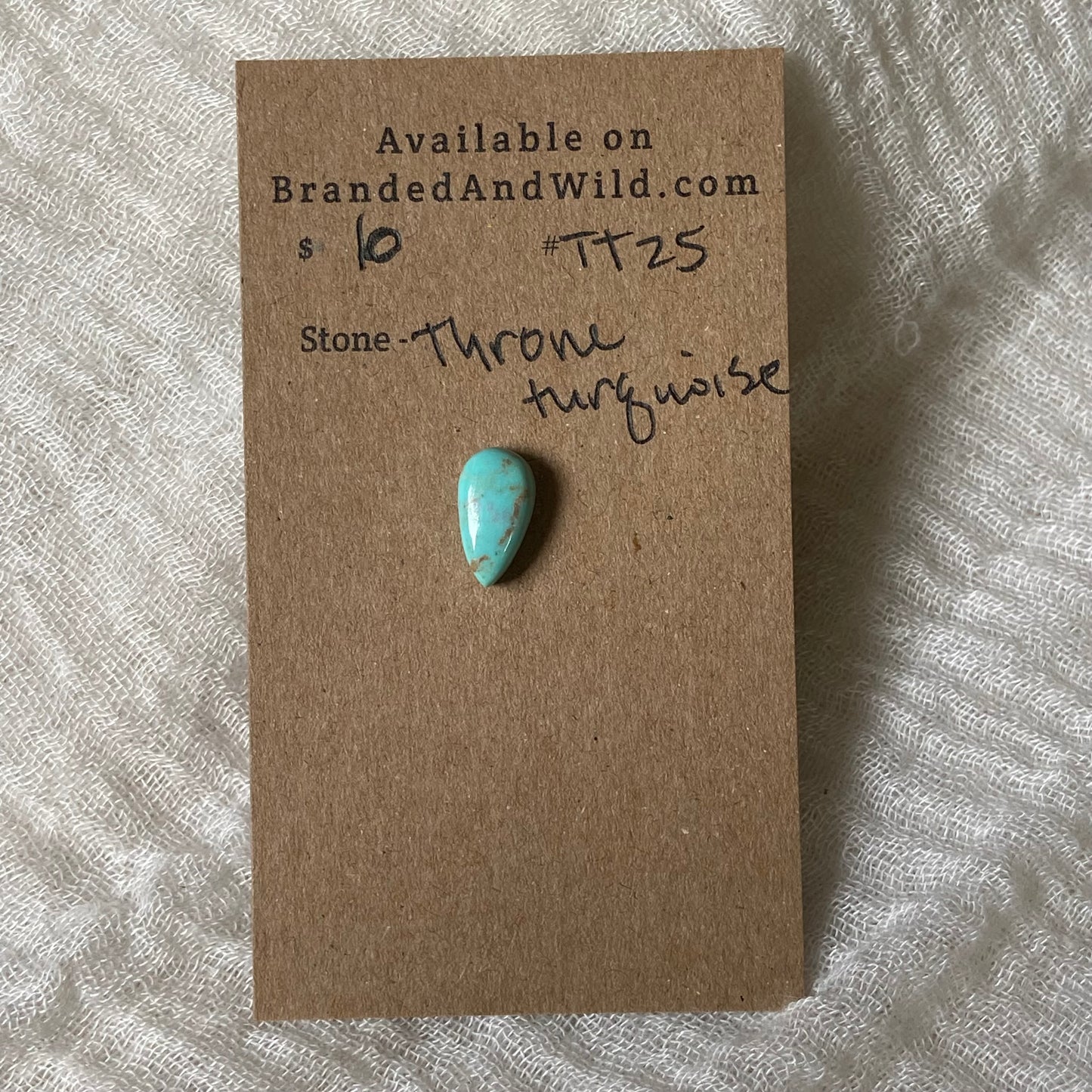 Tyrone Turquoise Cabochon - TT25 71E7DA20-5C6C-4A22-997B-FAC8B2414585 Brandedandwild.com