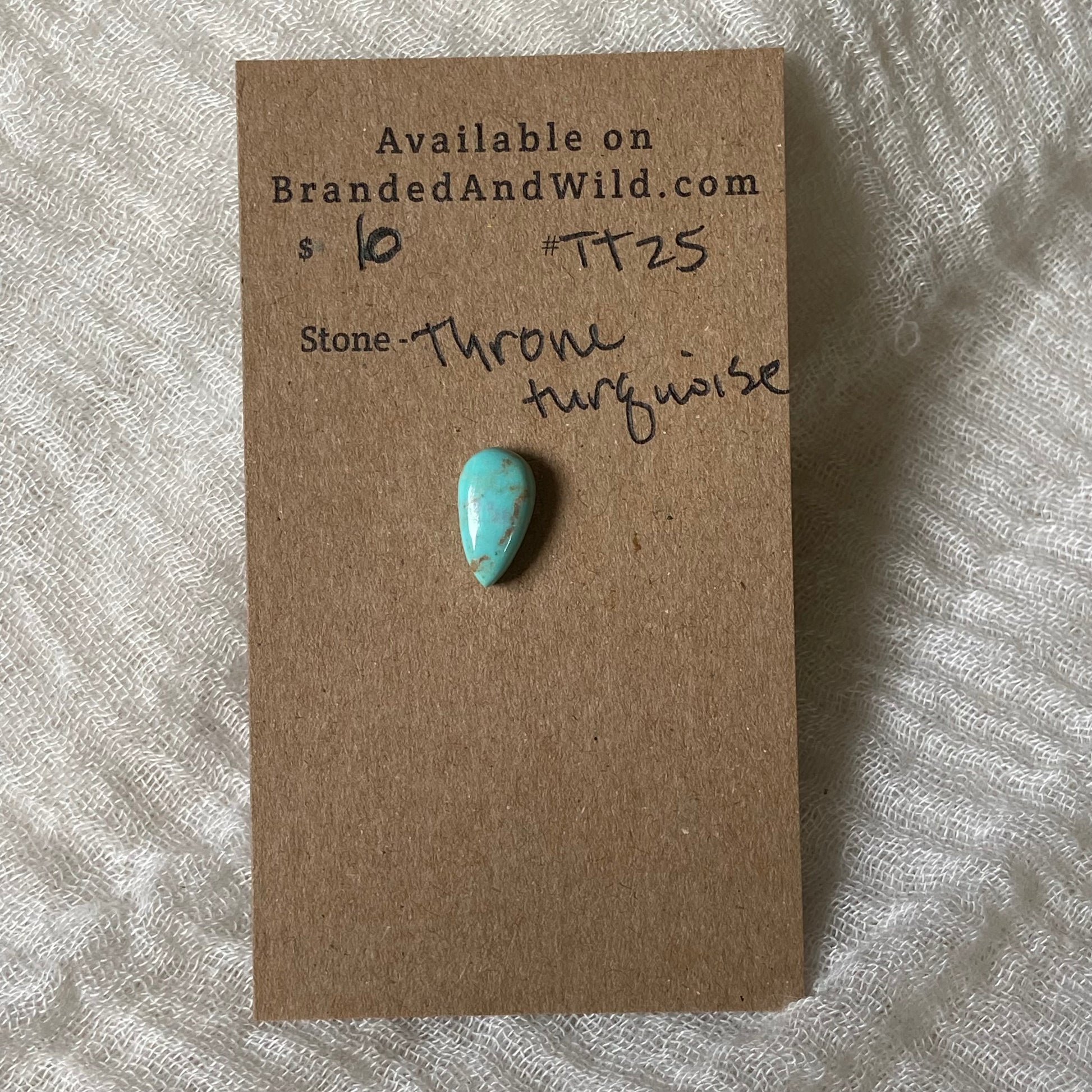 Tyrone Turquoise Cabochon - TT25 71E7DA20-5C6C-4A22-997B-FAC8B2414585 Brandedandwild.com